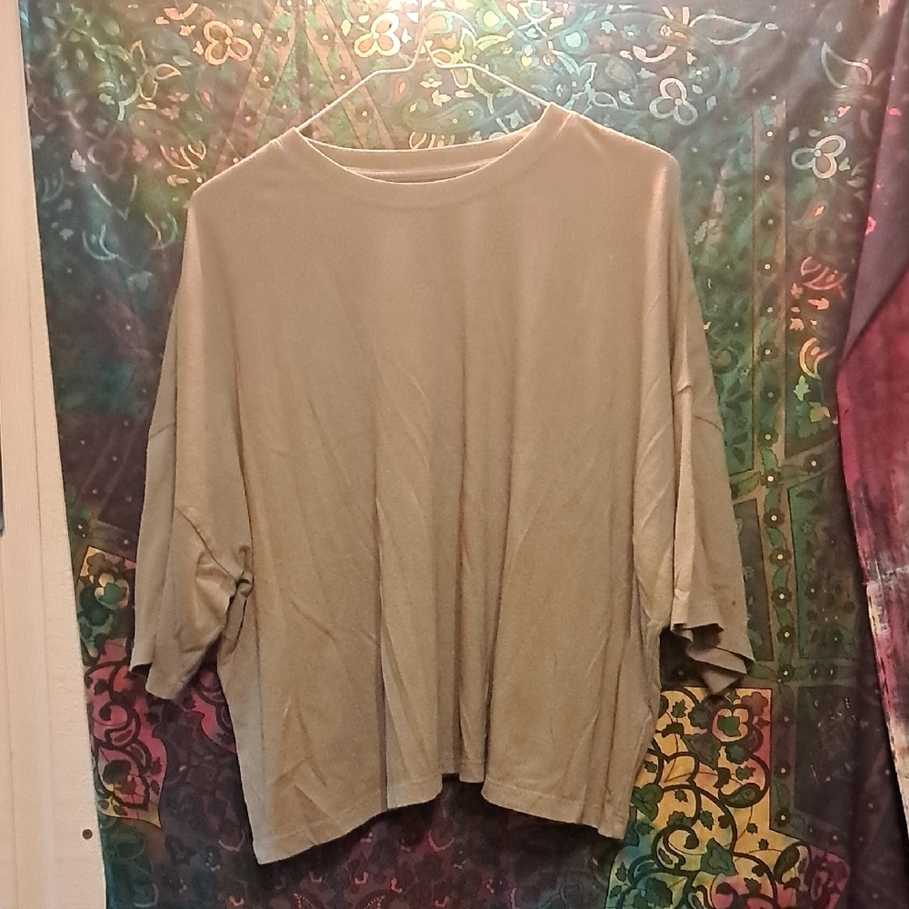 SO Women's Long Sleeve Tan Top